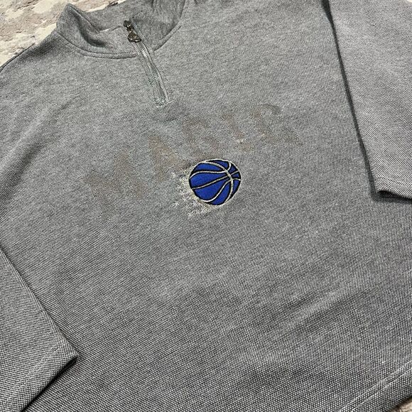 90's Orlando Magic Embroidered Pro Player NBA Pullover Sweatshirt 1/4 Zip - Picture 9 of 12